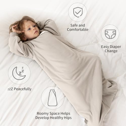 Image of BubblePanda Rayon Made from Bamboo Sleep Sack 2t-3t 1.5 Tog 24-36 Months