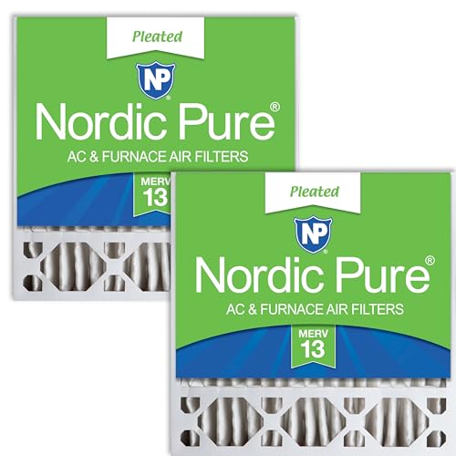 Image of Nordic Pure 20x20x5 Honeywell /Lennox Replacement MERV 13 Air Filters 2 Pack | Actual Size: 19 5 /8 x 19 7 /8 x 4 3 /8 Made in USA, Advanced HVAC Filtration, Mid-Sized Airborne Particles, Pet Dander & Smoke