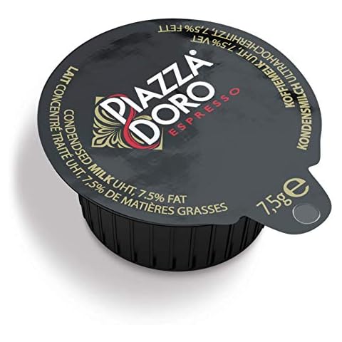 Piazza D'Oro Kondensmilch (7,5% Fett), Großpackung mit 240 Portionsdosen à 7,5g, hygienisch einzeln verpackt Cover