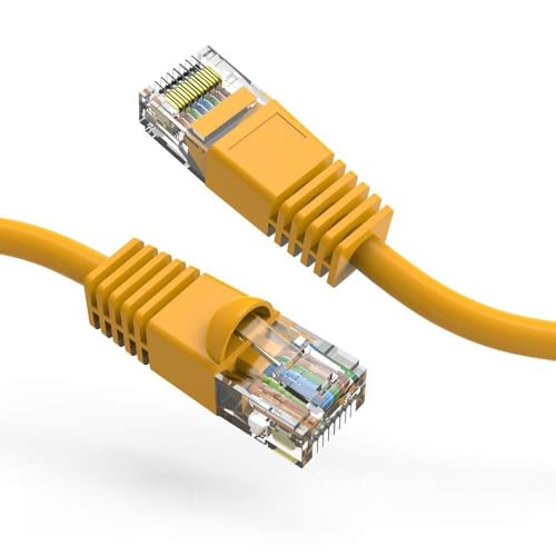 Cable de Red Cat6 UTP 0.5 ft Amarillo Pack 2 miniatura 1