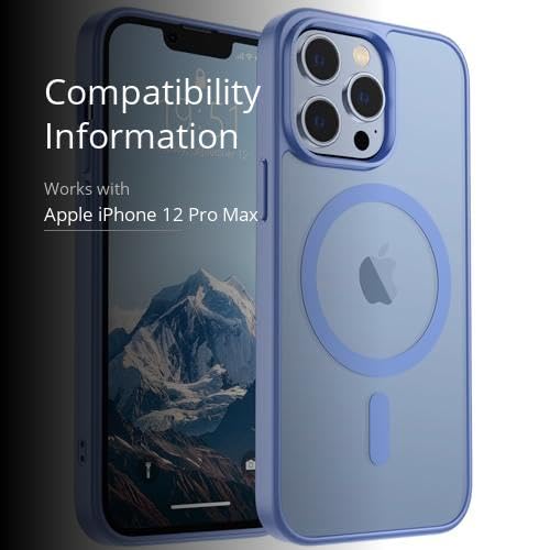 image for SUPFINE Magnetic for iPhone 12 Pro Max Case (Compatible with MagSafe) 