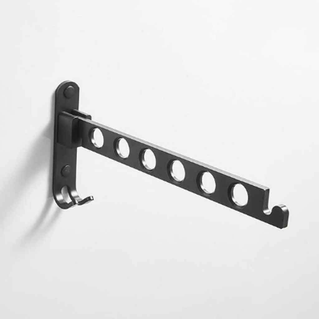 MOBYGKFY Clothes Hanger Clothes Rack Hangers for Clothes Drying Rack Clothes Horse Small Hole Free Wall Hanging Clothes Hange(Wit)