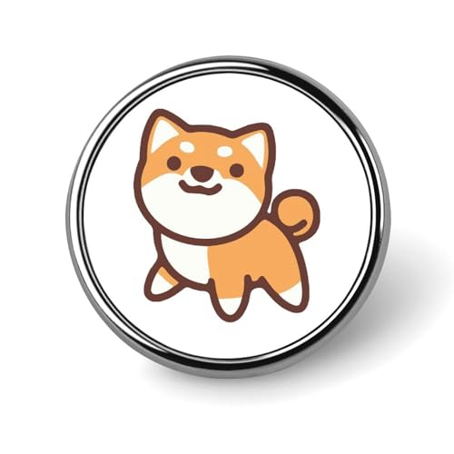 バッジ 円形 徽章 かわいい 柴犬 犬柄 缶バッジ 胸章 ピンバッチ ボタンブローチ 25mm おしゃれ ネクタイピン コレクション バッグ飾 帽子 胸飾り かばん掛け 工芸品 取付簡単 男女兼用 プレゼント