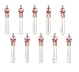 3.5ml Magic Wand Shape Lip Gloss Tubes Empty Plastic Lip Glaze Container Pink Crystal Diamond Top Tubes Lipstick Tubes with Gold Star Decoration Refillable Container for DIY Cosmetic Makeup Lip Gloss Concealer,10 Pack