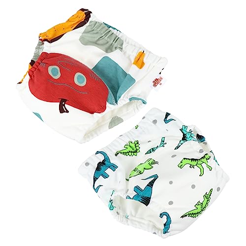 SHOWERORO 2 Peças Fraldas Para Bebês Calças De Treinamento Para Recém-Nascidos Roupas Íntimas Para T