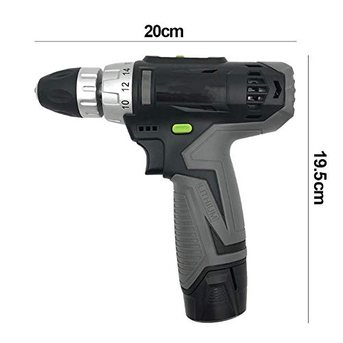 Elektroschrauber, Akkubohrhammer Tool Kit, Haushalt Power Tools Drill Set Mit 12V Lithium-Akku-Bohrschrauber – Bild 7