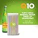 Topo Chico Grapefruit Mineral Water Glass Bottle 12 fl oz 12 Pack + 80 Disposable Food Grade Plastic Straws by QUALITATT 10 Brand