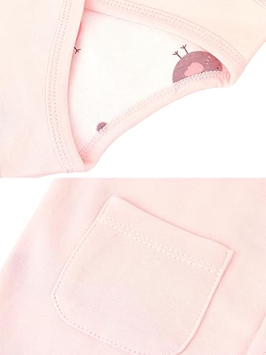 ANIMQUE Baby Kleinkind Doppelseitig Westen Frühling Herbst Kinderweste Baumwoll Kinder Ärmellose Jacke Dünn Strickjacke Oberteil mit Druckknopf, Rosa 66