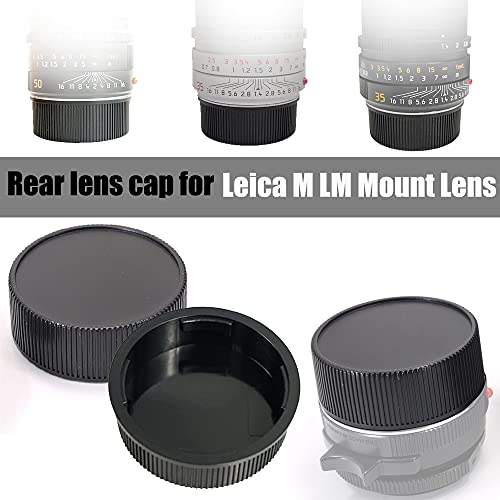 Rear Lens Cap and Front Body Cap for Leica M8 M9 M10 Camera W/M LM Mount Lens (2 Sets),Fire Rock Camera Accessories Lens Cap for M10 - Image 3