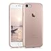 Produktbild kwmobile Hülle kompatibel mit Apple iPhone SE (2022) / SE (2020) / 8/7 - Silikon Handyhülle transparent - Handy Case in Rosegold Transparent