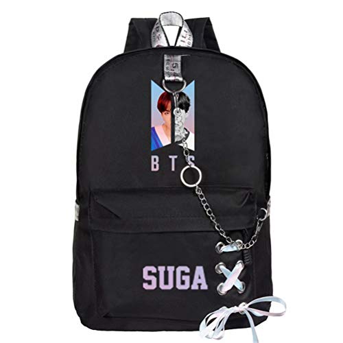 FaLaidi Kpop BTS Bangtan: Mochila de lona unisex para estudiantes  ideal como regalo