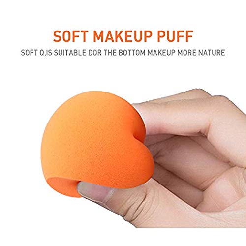 Makeup Sponges, ESARORA 6 Pieces (3+3) Foundation Blending Sponge Flawless Makeup Blender for Liquid Creams and Powders - Multi Color and Saving Money Makeup Sponges