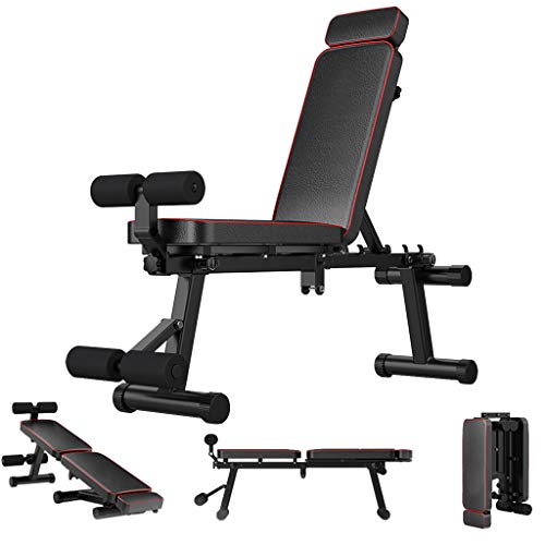Tengma Adjustable Bench,Purpose Utility Weight Bench for Full Body Workout- Multi-Purpose Foldable Flat Incline/Decline Exercise Benchs Press Stretching Stool Roman Chair for Home Gym