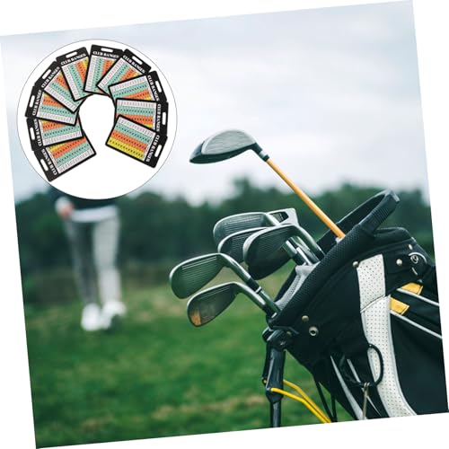 10 tarjetas para puntaje de golf livianas y reutilizables miniatura 6