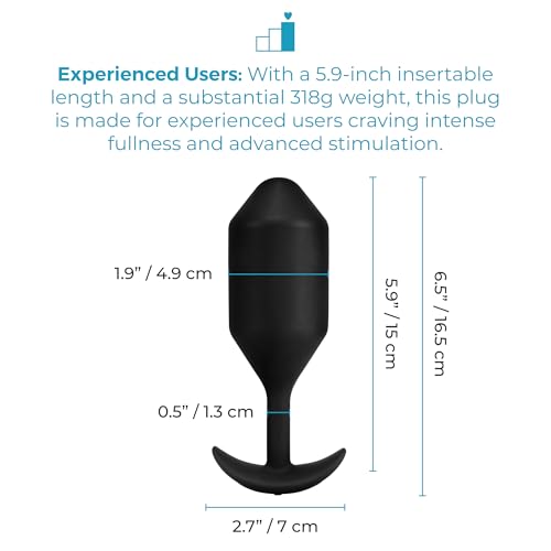 Image of b-Vibe Vibrating Snug Plug 1 - Butt, Sex Toys (Black / 6.5 inch - XX-Large)