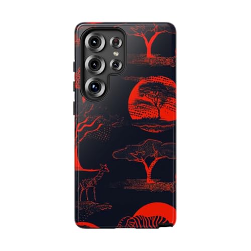 Coque rigide Samsung S25 Ultra protectrice anti-choc faune rouge