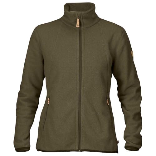 Fjällräven Damen Fleecejacke Stina, Dark Olive, L, 89464-633