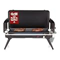 Hike Crew Gas Camping Grill | 13,000 BTU | Portable Propane Burner | Foldable Legs | Integrated Igniter & Included Regulator w/Stainless Steel Drip Tray | Wind Panels & Built-in Carrying Handle
