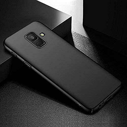 Image of Mobile Back Cover Case for Samsung A8 Plus (Silicone Case|CameraProtection|Black SC1510)