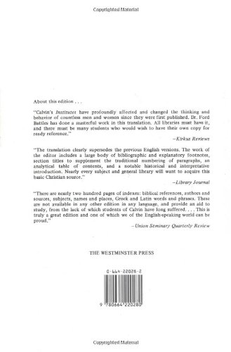 Calvin: Institutes of the Christian Religion (2 Volume Set)
