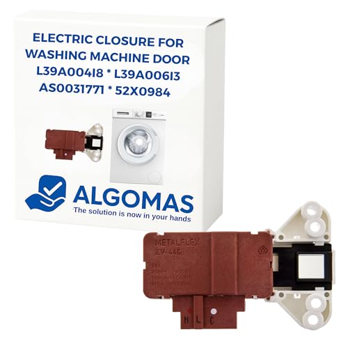 ALGOMAS® Electric Door Lock Switch with Microdelay for Washing Machine | Models ZV-446, 2F311, 3F3614X, FE1047 | Compatible with FAGOR, ASPES, BRANDT, EDESA, SMEG, THOMSON