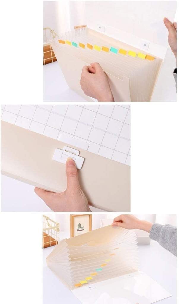 Borsa for cancelleria, portadocumenti, cartella portadocumenti a fisarmonica, cartelle for fatture/carta/documenti/ricevute, 13 tasche con manico, cartella documenti con manico for scuola, ufficio, ca