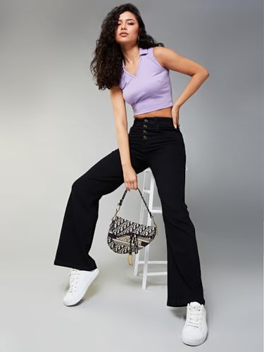 Image of Dolce Crudo Women's High Waist Straight Fit Jeans