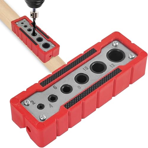 ドリルスタンド 穴径2/4/6/8/10/12mm ドリルガイド 垂直 穴あけ ドリル位置決めガイド 金属とプラスチック製 ダボ穴ガイド ドリルガイドキット ポータブル 多用途 木工工具