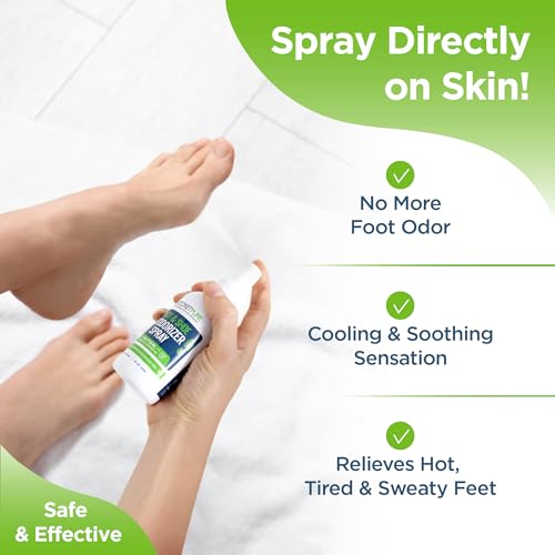 Rocket Pure Natural Foot and Shoe Deodorizer Spray, Deodorant and Odor Eliminator for Smelly Feet, Smell Remover, Formulated with Essential Oils, Made in the USA, Mint, 4 fl oz (Pack of 1)