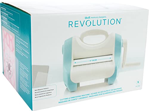 We R Memory Keepers Revolution Portable Die Cut, Embossing, Cutting Machine Includes Magnetic Mat, Embossing Plate and Die Cutting Plate, Scrapbooking, Journaling, Card Making - Image 3