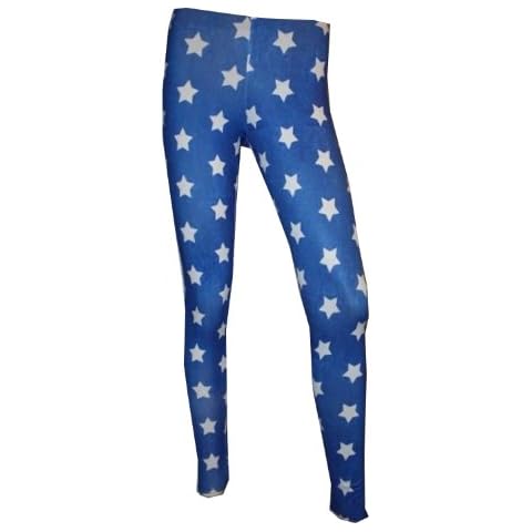 Insanity USA Stars Printed Leggings for Women Cover