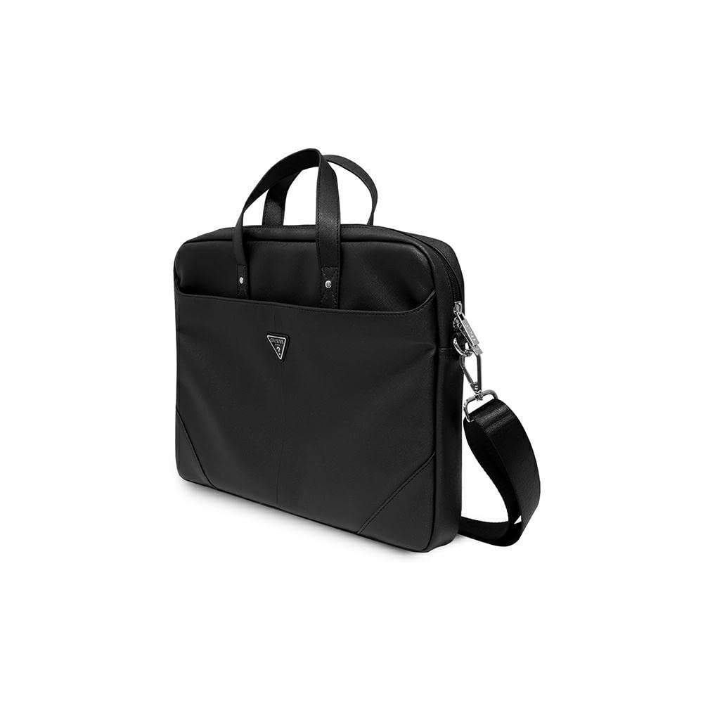 GUESS Logo Triangle Saffiano Hot Stamp, Sac Mixte