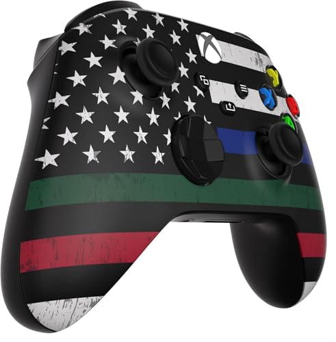Image of Custom Controllerzz Wireless Controller for Microsoft Xbox Series X /S & Xbox One - Custom Soft Touch Feel - Custom Series X /S Controller (X /S Thin Line Tribute)