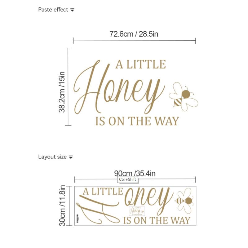 Vinilo decorativo A Little Honey is on The Way miniatura 4