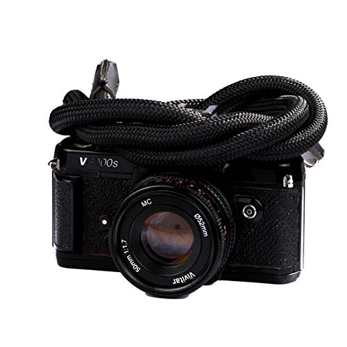 Image of Xaperture Rope Camera Neck Straps for DSLR /SLR and mirrorless Cameras (100cm, Black)