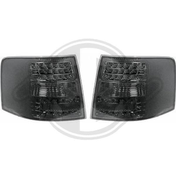 1025698 tylne lampy LED o wysokiej rozdzielczości, przezroczysta czerń
