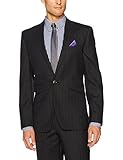 Ben Sherman Herrenanzug mit Zwei Knöpfen, schmale Passform - Grau - 50 Hoch