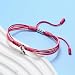 HARACRAFT Breast Cancer Awareness Bracelet, Bangle For A Cause, Health Ribbon Wristband for Protection Surfer String Bracelet for Men, Women (Breast Cancer)