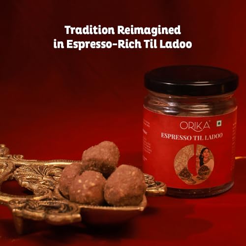 Image of Royal Celebration Gift Box | Luxury Indian Gift Hamper with Kashmiri Pampore Saffron 0.25g, Espresso Till Laddoo 70g & Premium Playing Card Deck | Festive, Diwali & Wedding Gift
