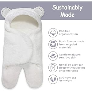 Jam Naturals- Baby Swaddle Blanket, Cute Bear Organic Receiving Swaddling Wrap, Gender Neutral Soft Newborn Baby Registry Gift (White 0-3m) Jam Naturals Baby Swaddle Blanket Cute Bear Organic Receiving Swaddling Wrap Gender Neutral Soft Newborn Baby Registry Gift White 0 3m