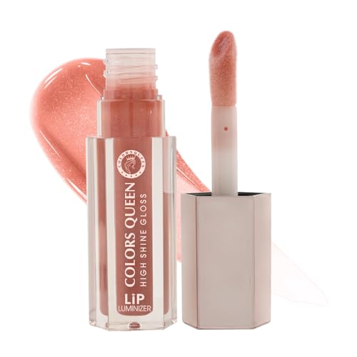 Image of Colors Queen Lip Luminizer Gloss | Non-Sticky & High Shine Glossy Finish | Gives Fuller Lip Effect & Extra Hydration | Long Lasting Lip Gloss for Women Enriched with Shea Butter (Candy, 9ml)