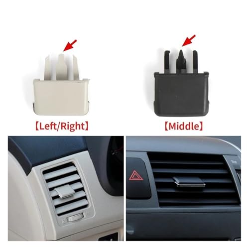 Rejilla de ventilación para Toyota Corolla 2007-2013: panel de aire acondicionado E15 7