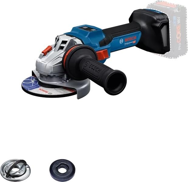 Image of BOSCH GWS 18V-15 S-Solo Angle Grinder | 1500WPower | Smart HMI Control | Anti-Vibration Handle | Metal Flange Durability | Full Safety Features | Brushless Motor | Industrial-Grade Cutting & Grinding