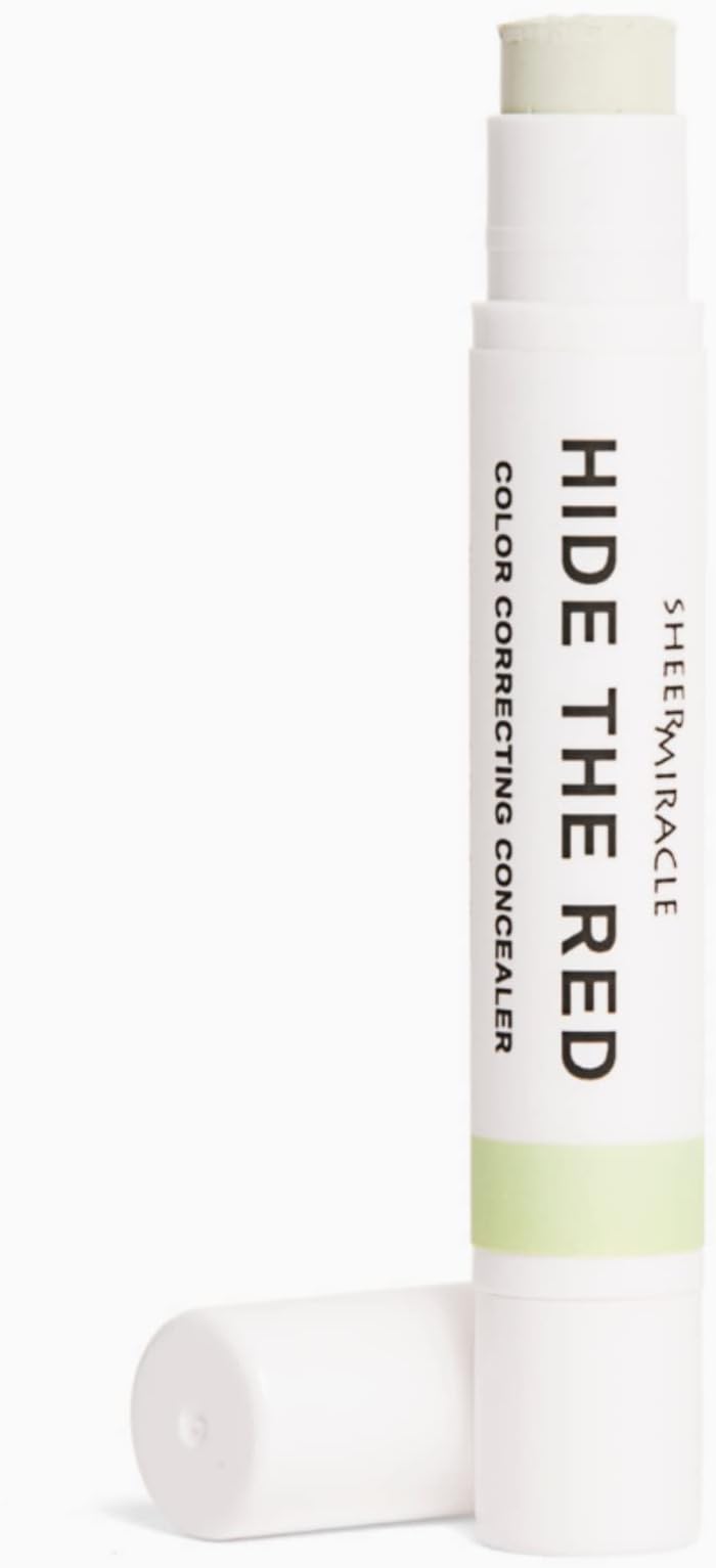 Hide the Red Green Cream Color Correcting Concealer | Neutralize Redness from Acne Rosacea 2g | Vegan, Organic, Cruelty Free, Made in USA