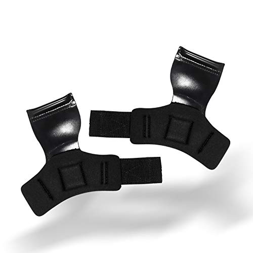 Luva Munhequeira Protetor Mão Grip Pull Up Couro