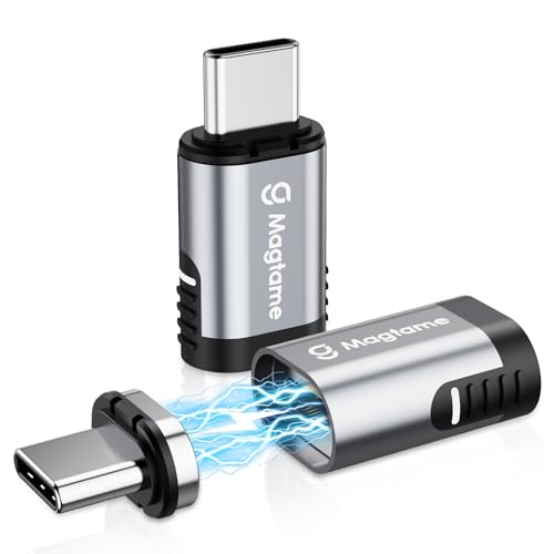 Magtame 2Pack 24Pin Magnetic USB C Adapter 240W Straight, (40Gbps and 4K Video) USB C Extender C