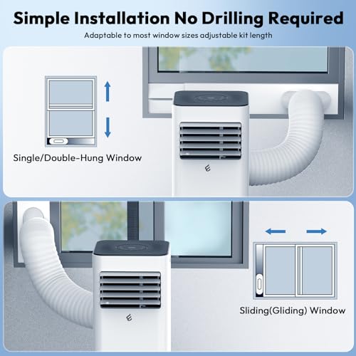 Image of 10,000 BTU Portable Air Conditioners, Portable AC With Remote for Room to 450 sq.ft 3 in 1 Air Conditioner With Dehumidification /Air Circulation /Timer And Window Kit
