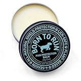 BORN TO RUN Dog Paw Balm | Natural Paw Wax Protection for Summer Heat & Hash Surfaces | Soothes Moisturizes Heals Dry Cracked Itchy Rough Paws | Plant-Based Lick Safe All Season Relief Paw Cream 2oz