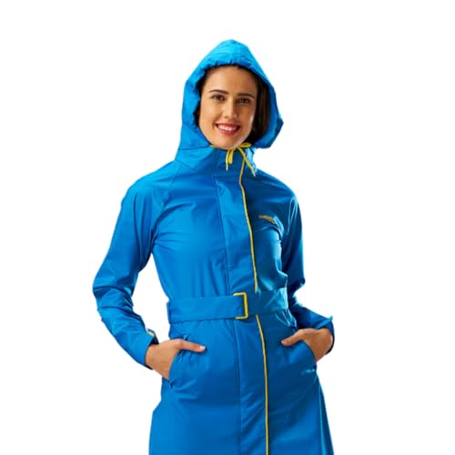 Image of ZEEL Ladies High Neck Raincoat | Waterproof Long Raincoat with Belt, Zeel Diva ZKL01 Parent
