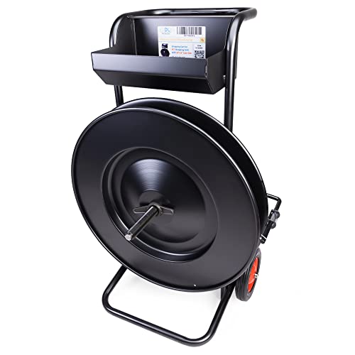 IDL Packaging CA-543 Heavy Duty Strapping Cart/Dispenser for Polyester (PET) Strapping Coils with 16